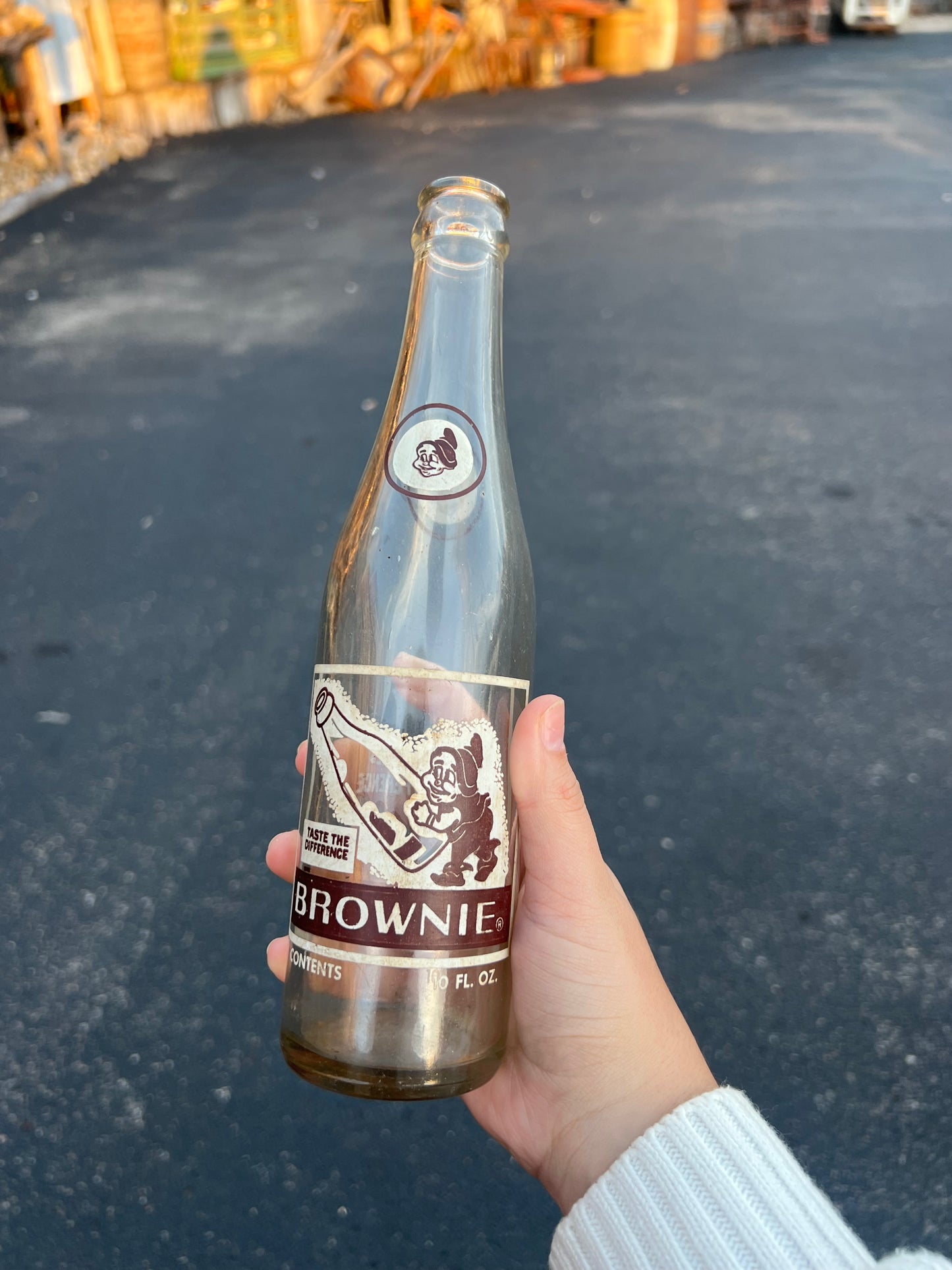 Vintage Brownie Beverages 10 oz Bottle - 1960's