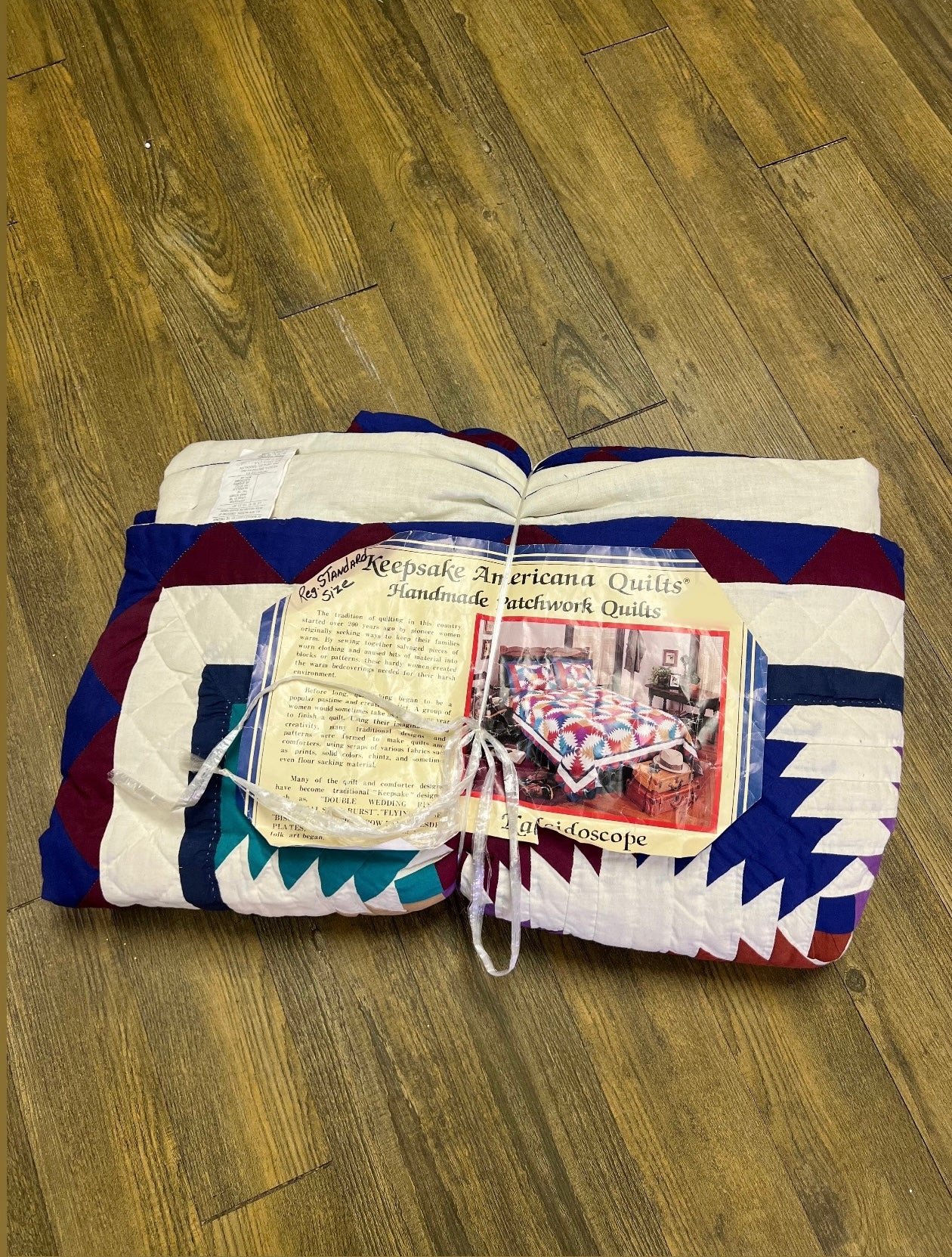 Vintage 1993 Keepsake Americana Handmade Patchwork Quilt