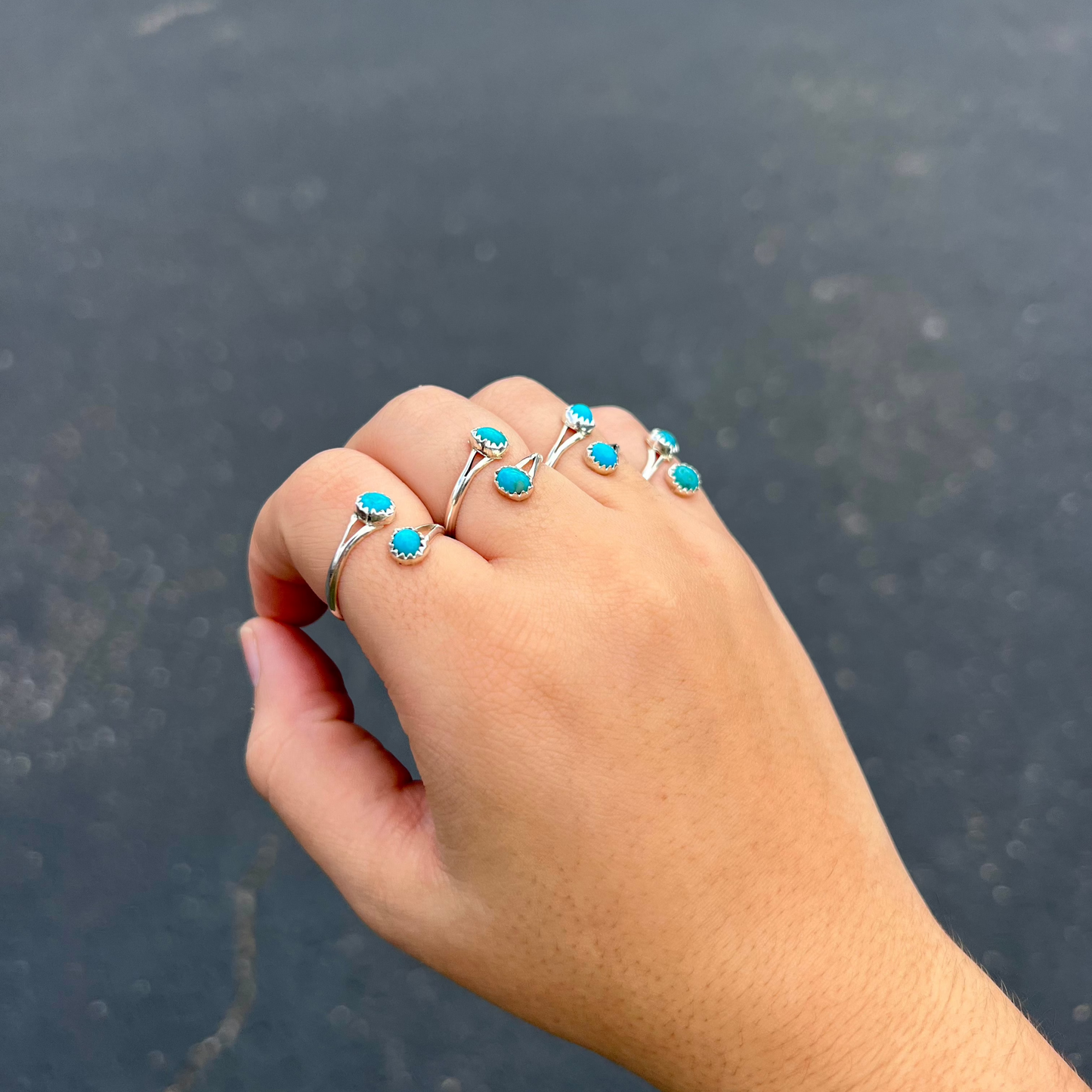 Genuine Turquoise Wrap Ring