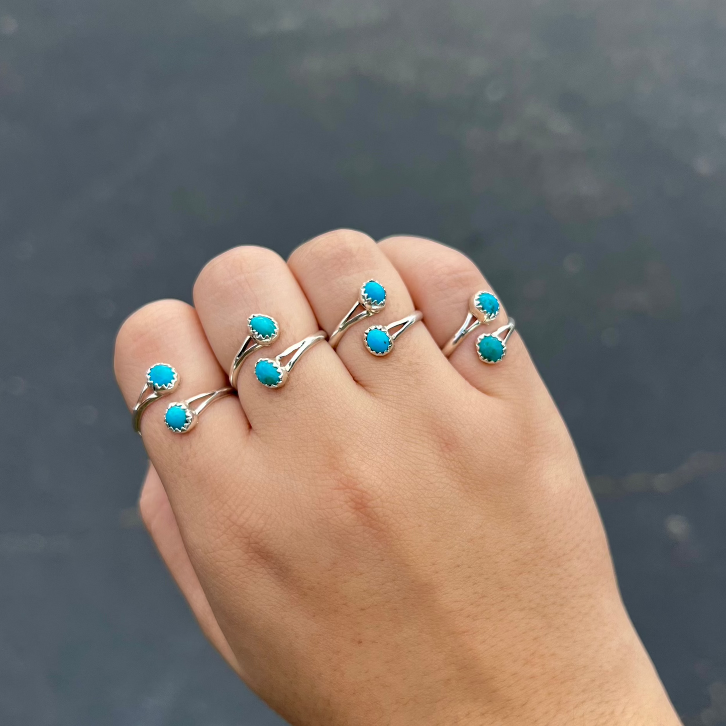 Genuine Turquoise Wrap Ring