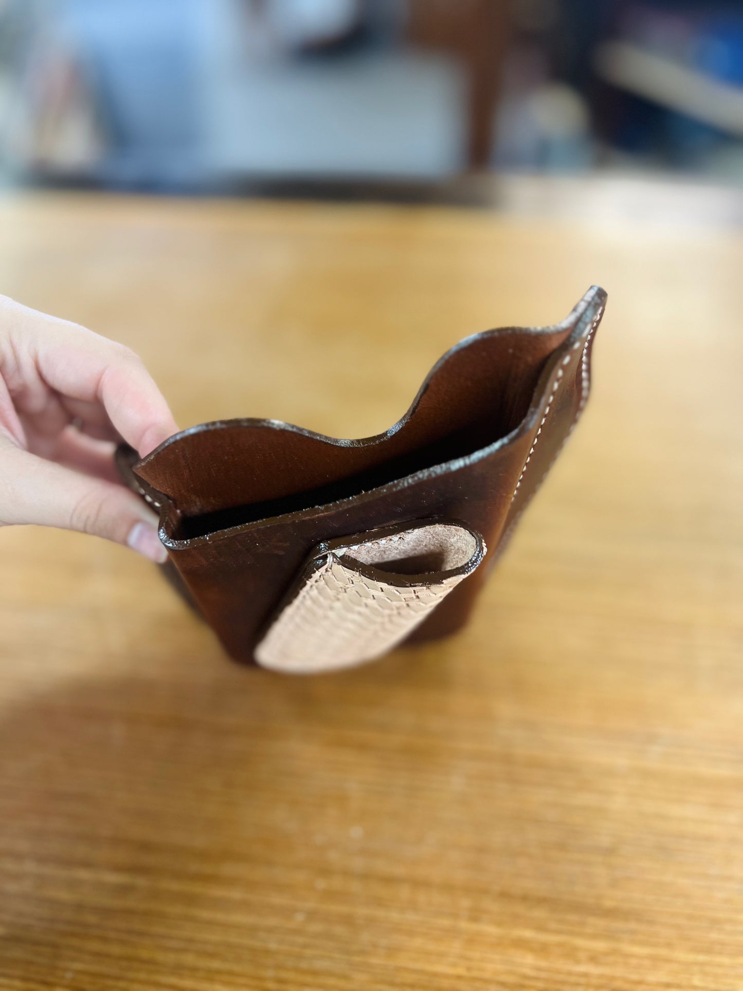 Genuine Leather Phone Holster with Sheath - Amish Made