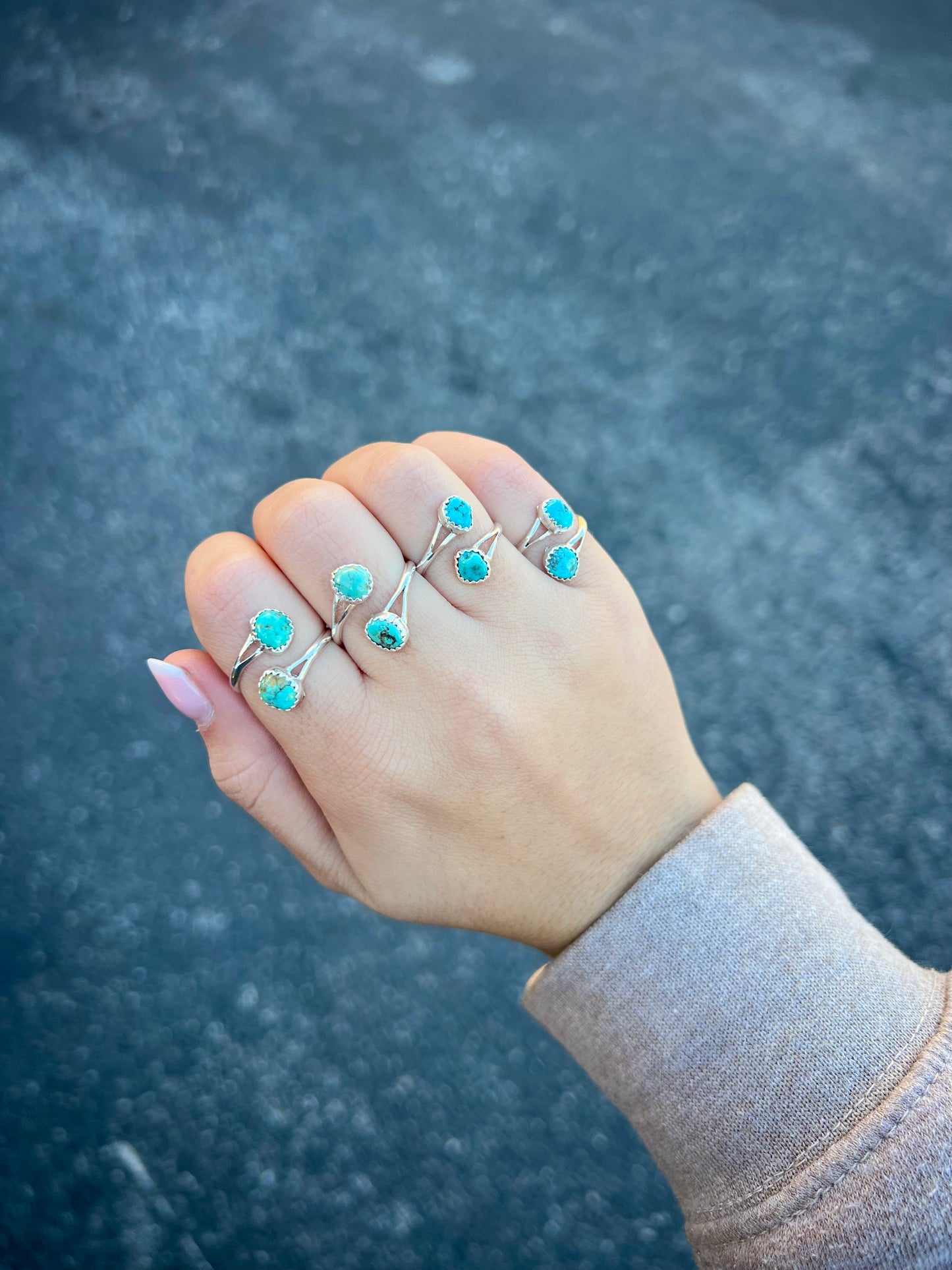 Genuine Turquoise Wrap Ring
