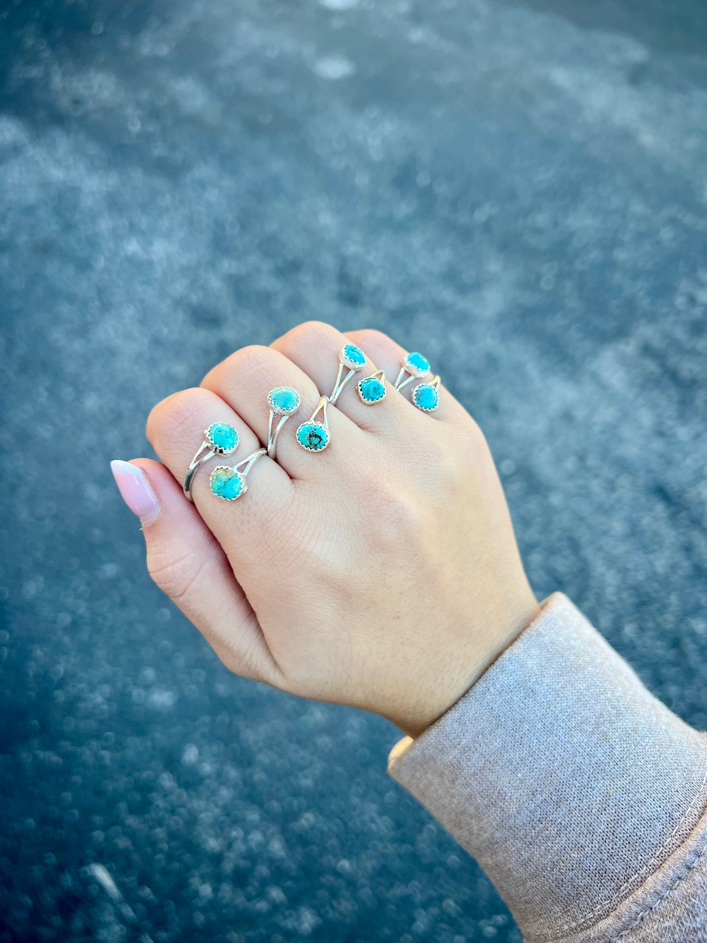 Genuine Turquoise Wrap Ring