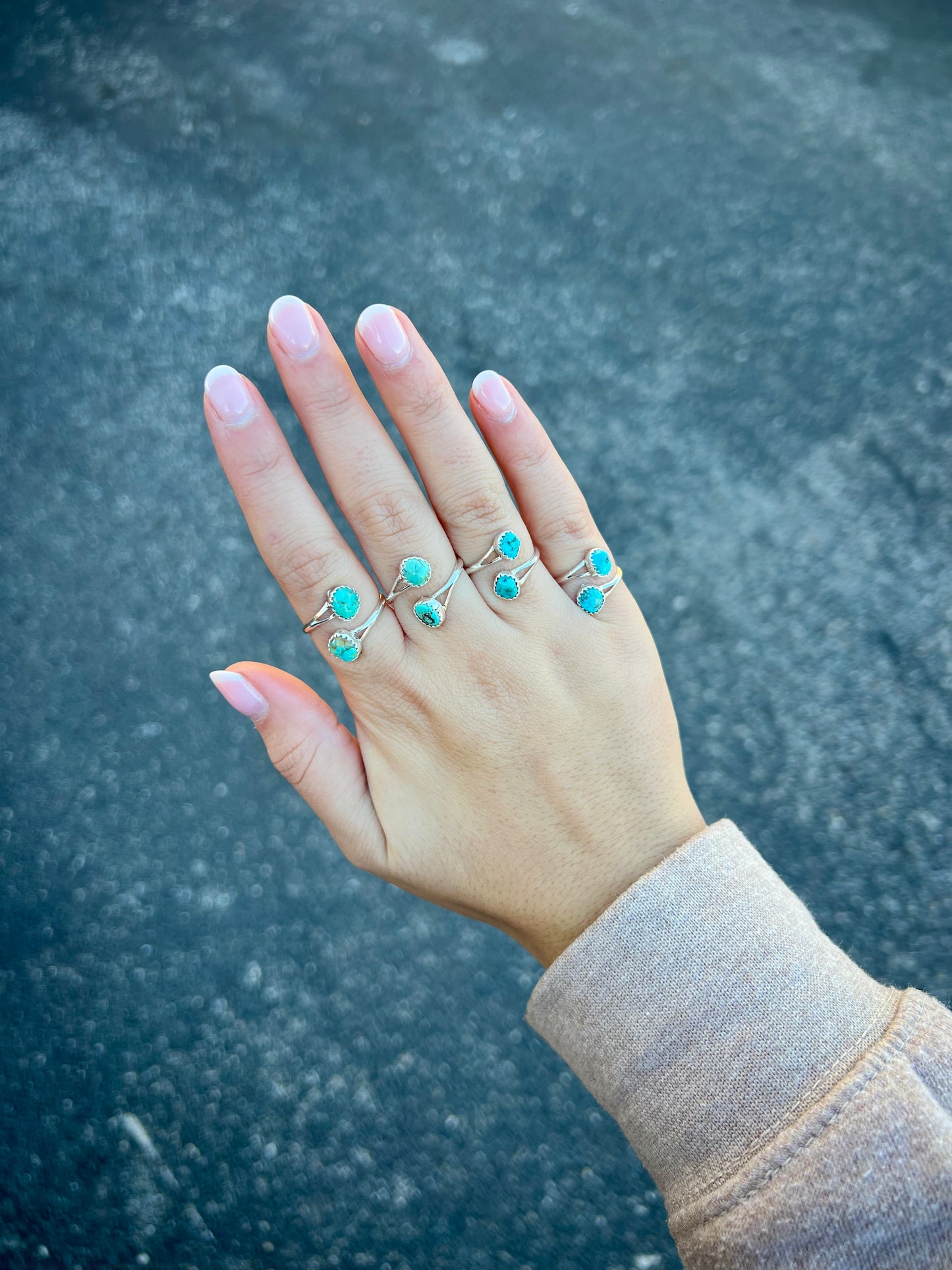 Genuine Turquoise Wrap Ring