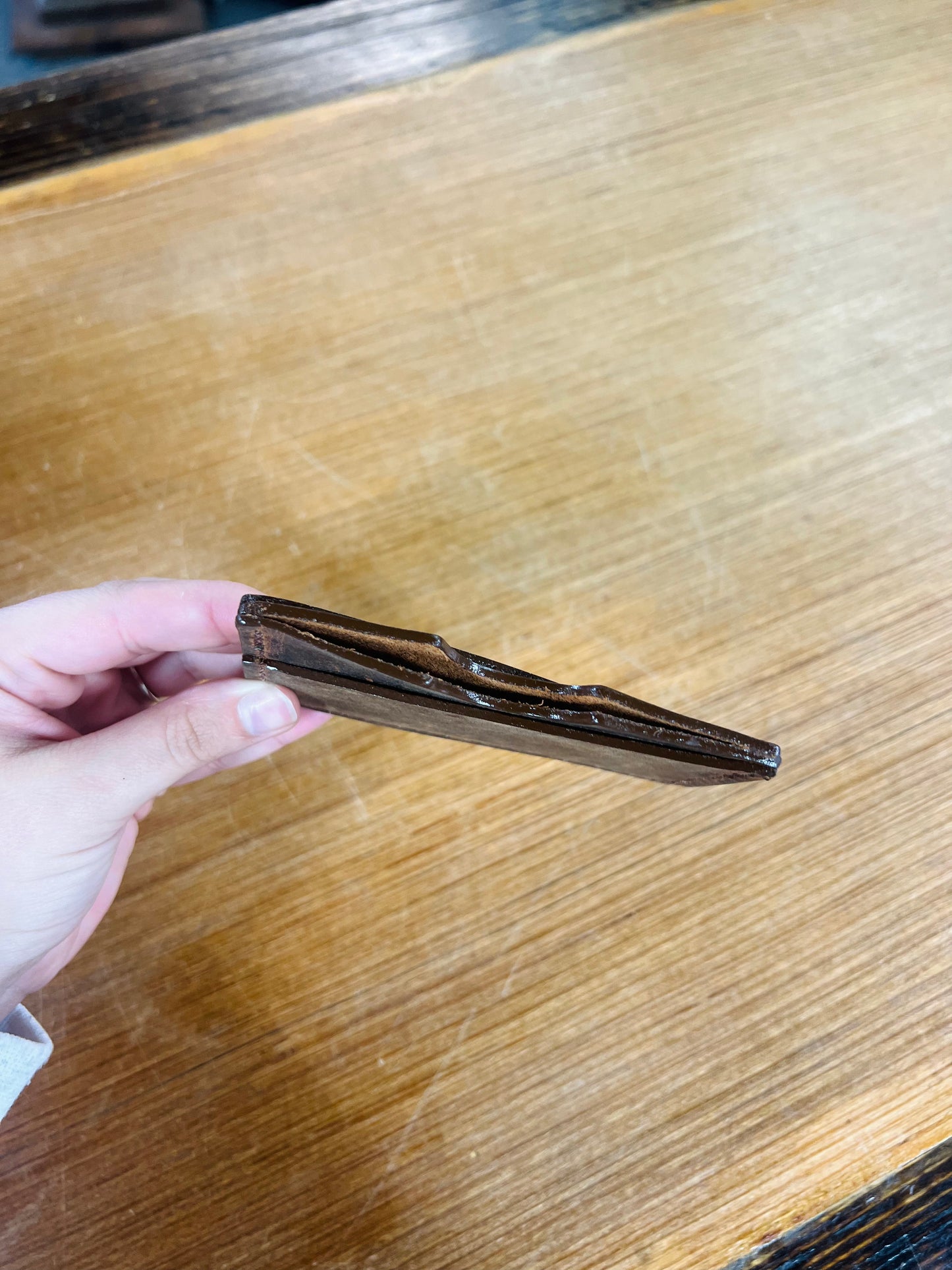 Genuine Leather Card Wallet - Local Amish Made