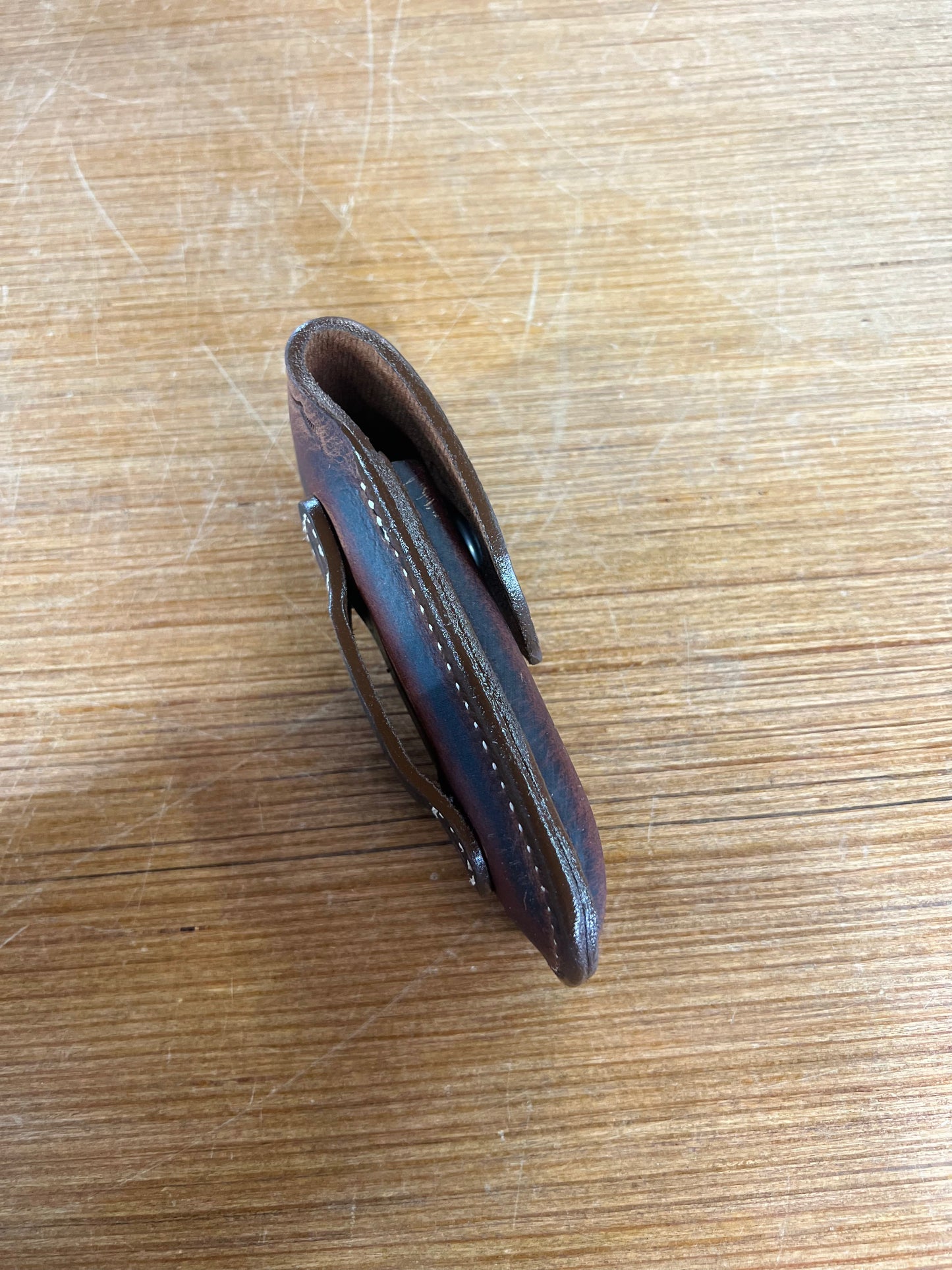 Buck 110 Tooled Genuine Leather Knife Case