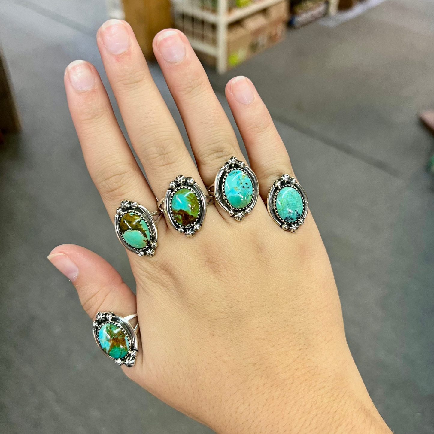 The Laramie Genuine Turquoise and Sterling Silver Ring