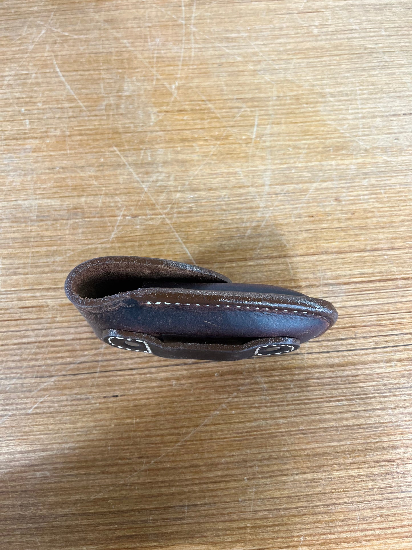 Genuine Tooled Leather Knife Case for Leatherman Wave - Local Amish Made