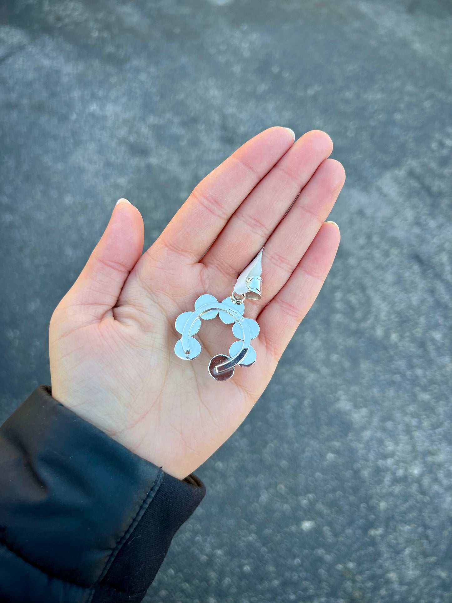 Genuine Turquoise Naja Pendant