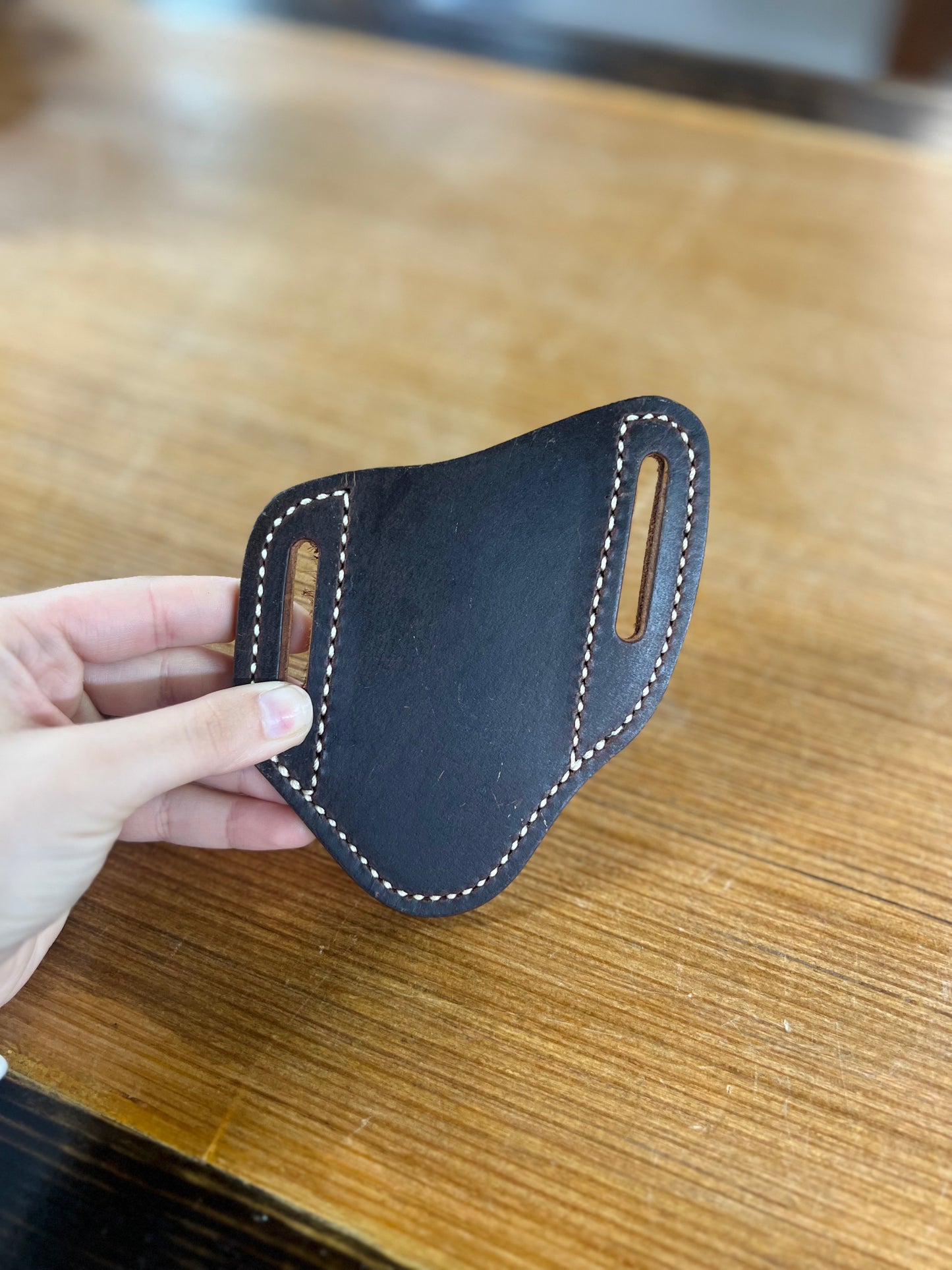 Genuine Leather Pancake Sheath - Large