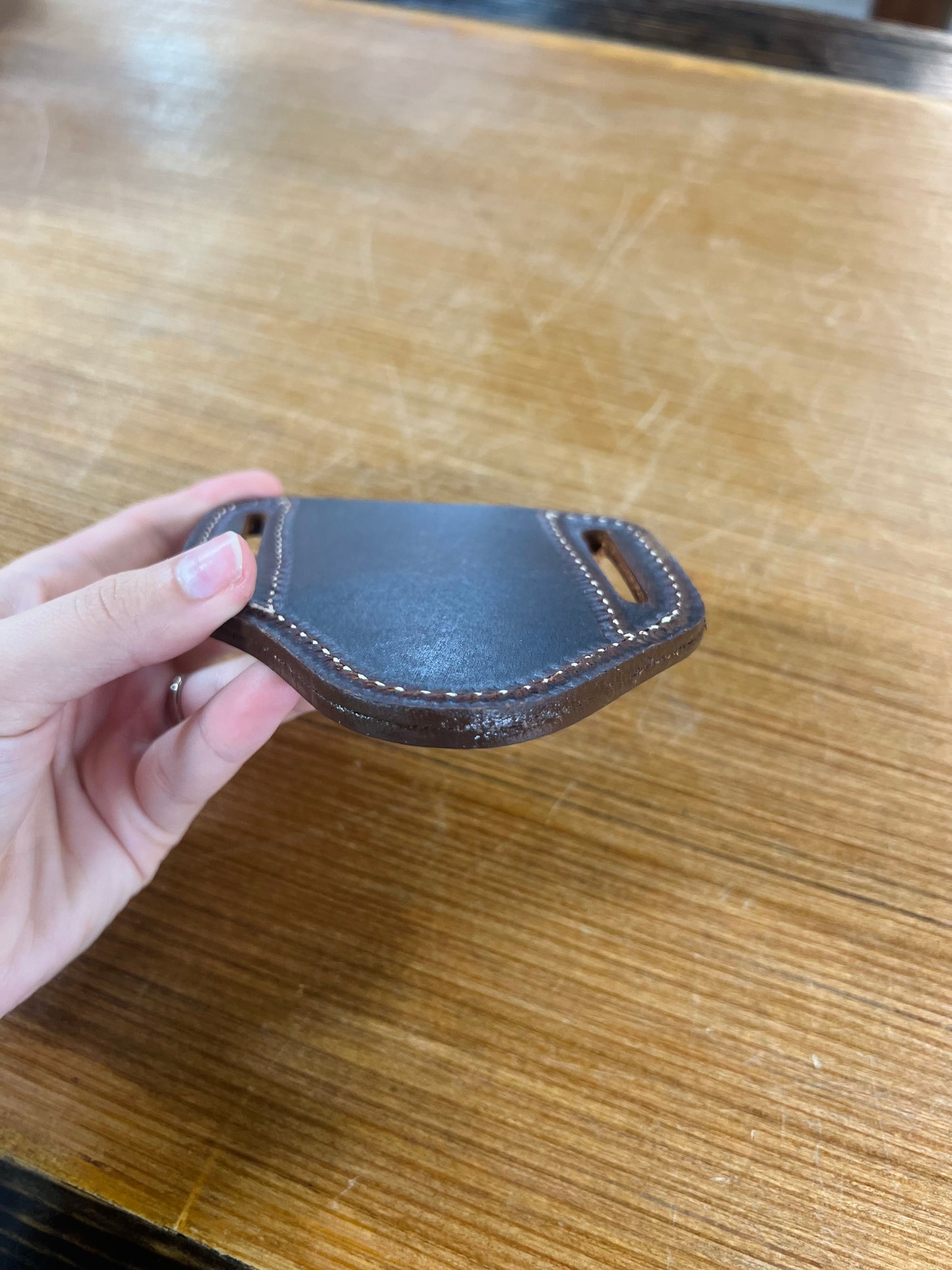 Genuine Leather Pancake Sheath - Large