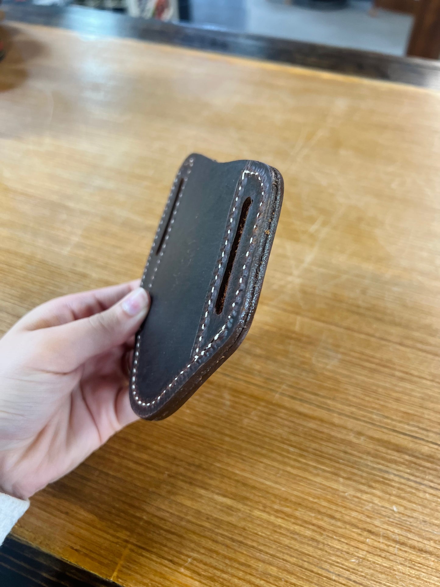Genuine Leather Pancake Sheath - Large