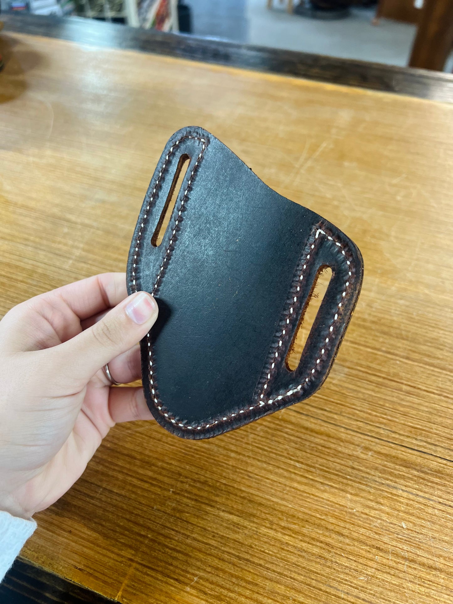 Genuine Leather Pancake Sheath - Large