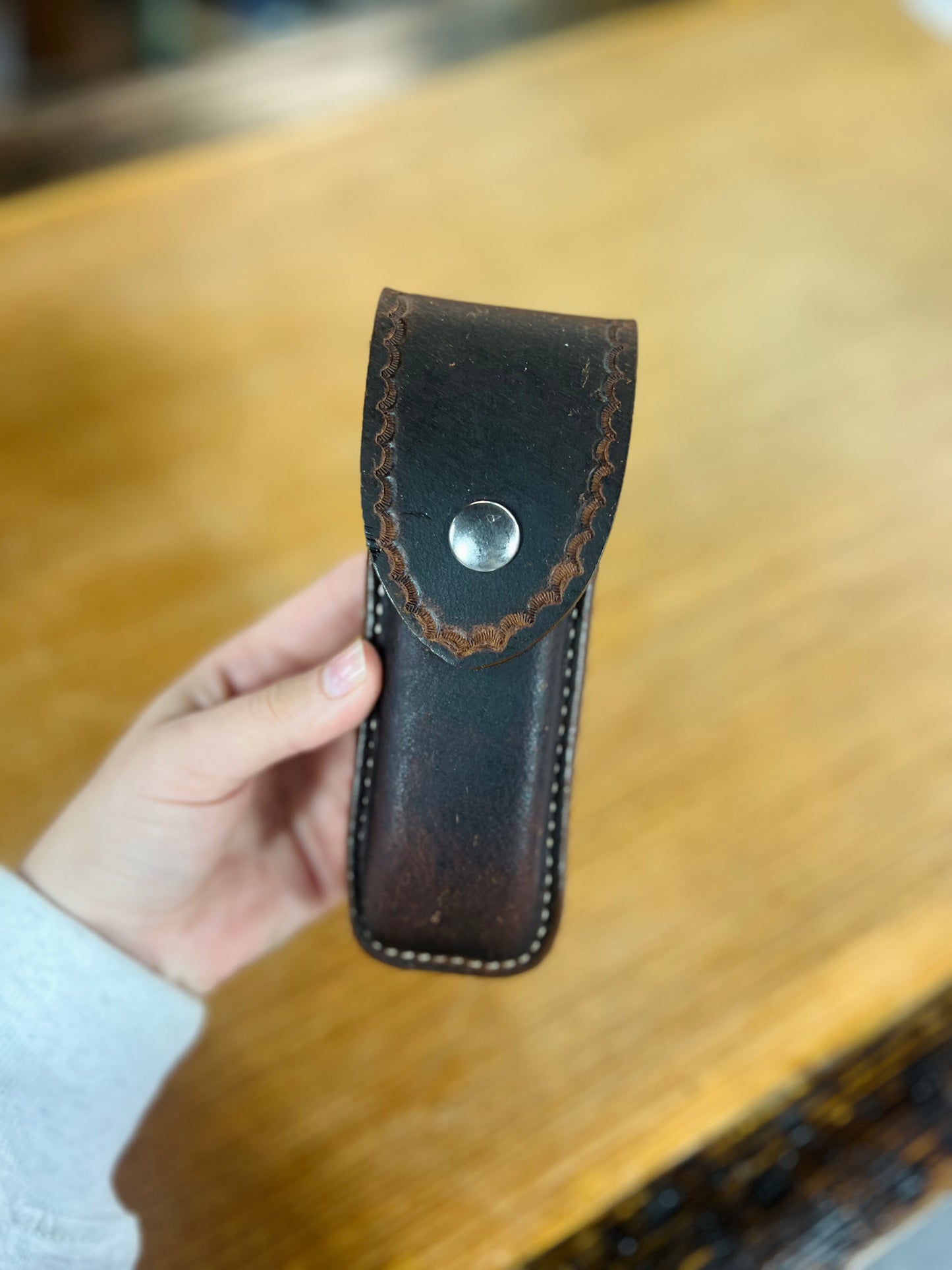Genuine Leather Gerber 600 Knife Case - Local Amish Made