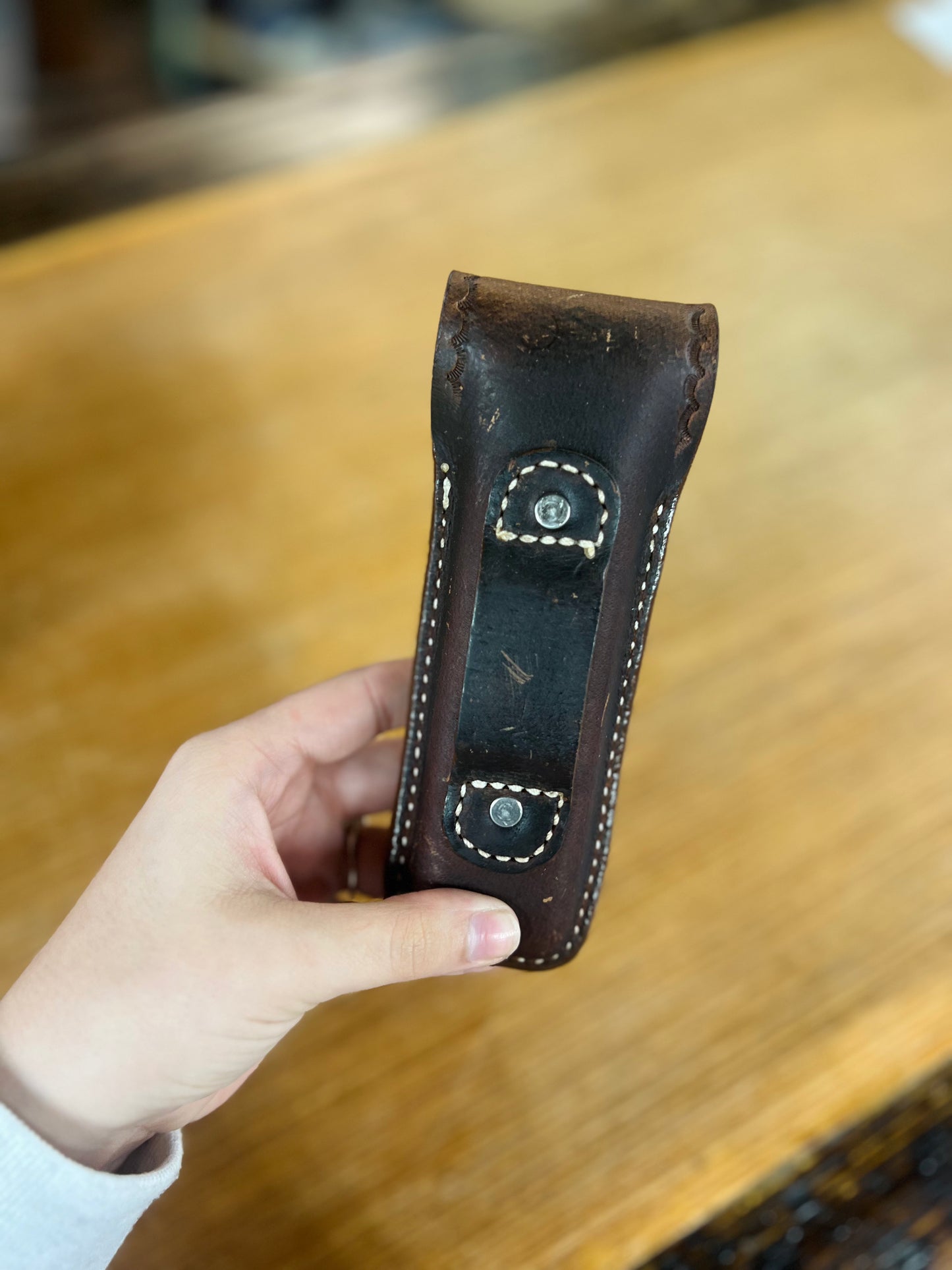 Genuine Leather Gerber 600 Knife Case - Local Amish Made