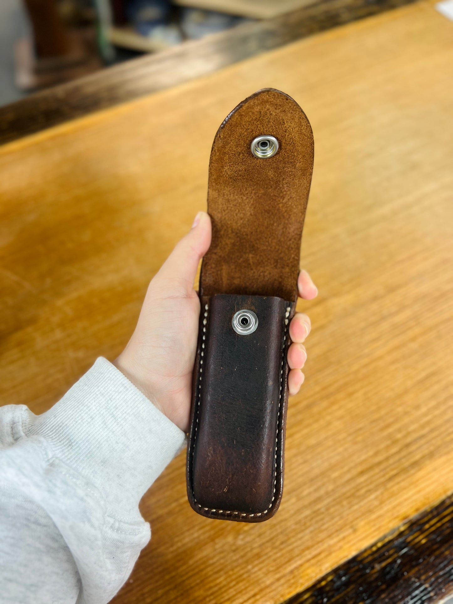 Genuine Leather Gerber 600 Knife Case - Local Amish Made