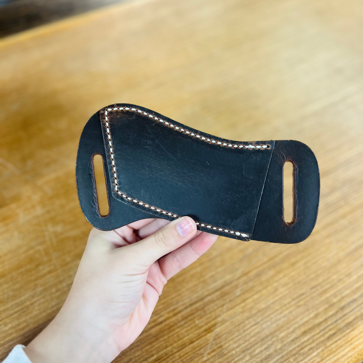 Genuine Leather Horizontal Pancake Sheath - Local Amish Made