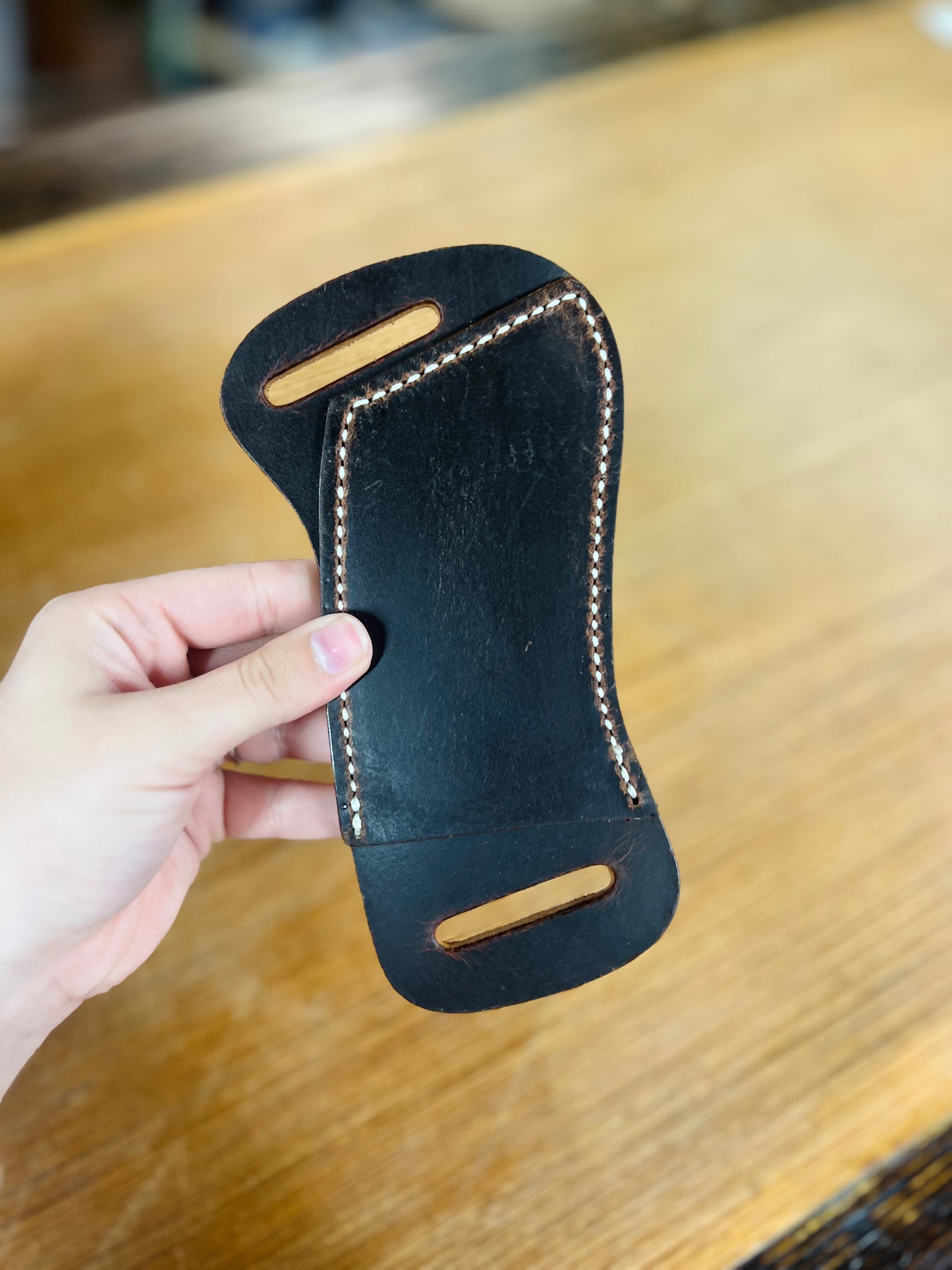 Genuine Leather Horizontal Pancake Sheath - Local Amish Made