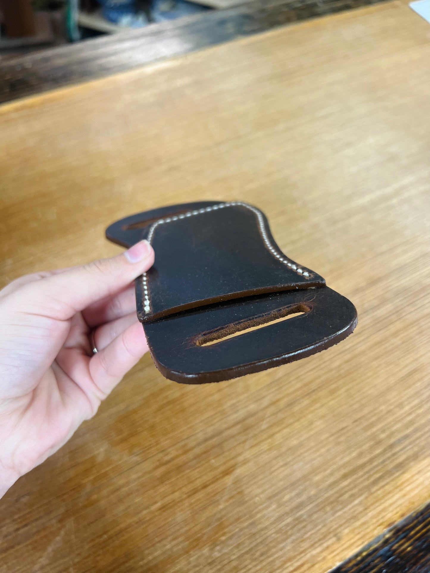 Genuine Leather Horizontal Pancake Sheath - Local Amish Made