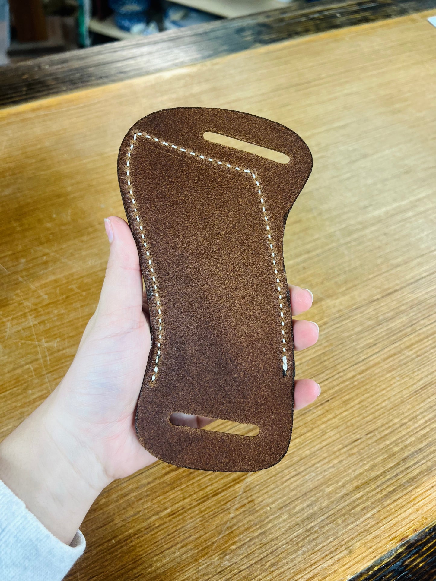 Genuine Leather Horizontal Pancake Sheath - Local Amish Made