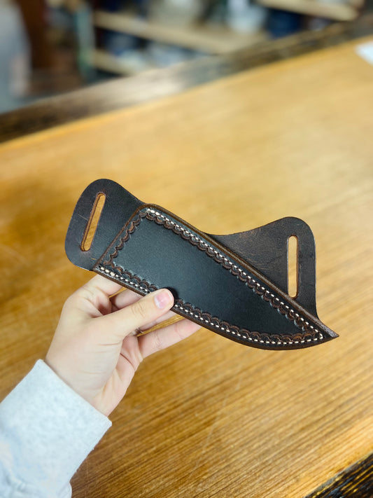 Genuine Leather Fixed Blade Sheath - Right Hand