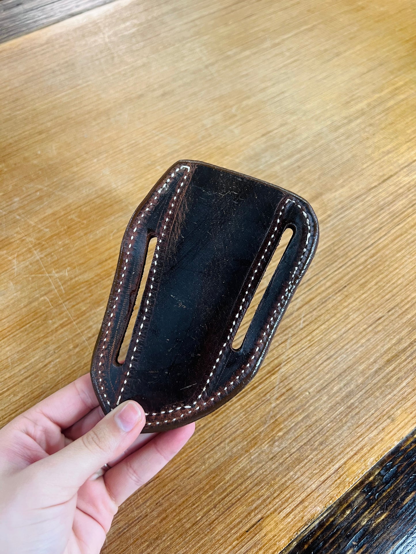 Genuine Leather Pancake Sheath for Fixed Blade Knife - Local Amish Made #5