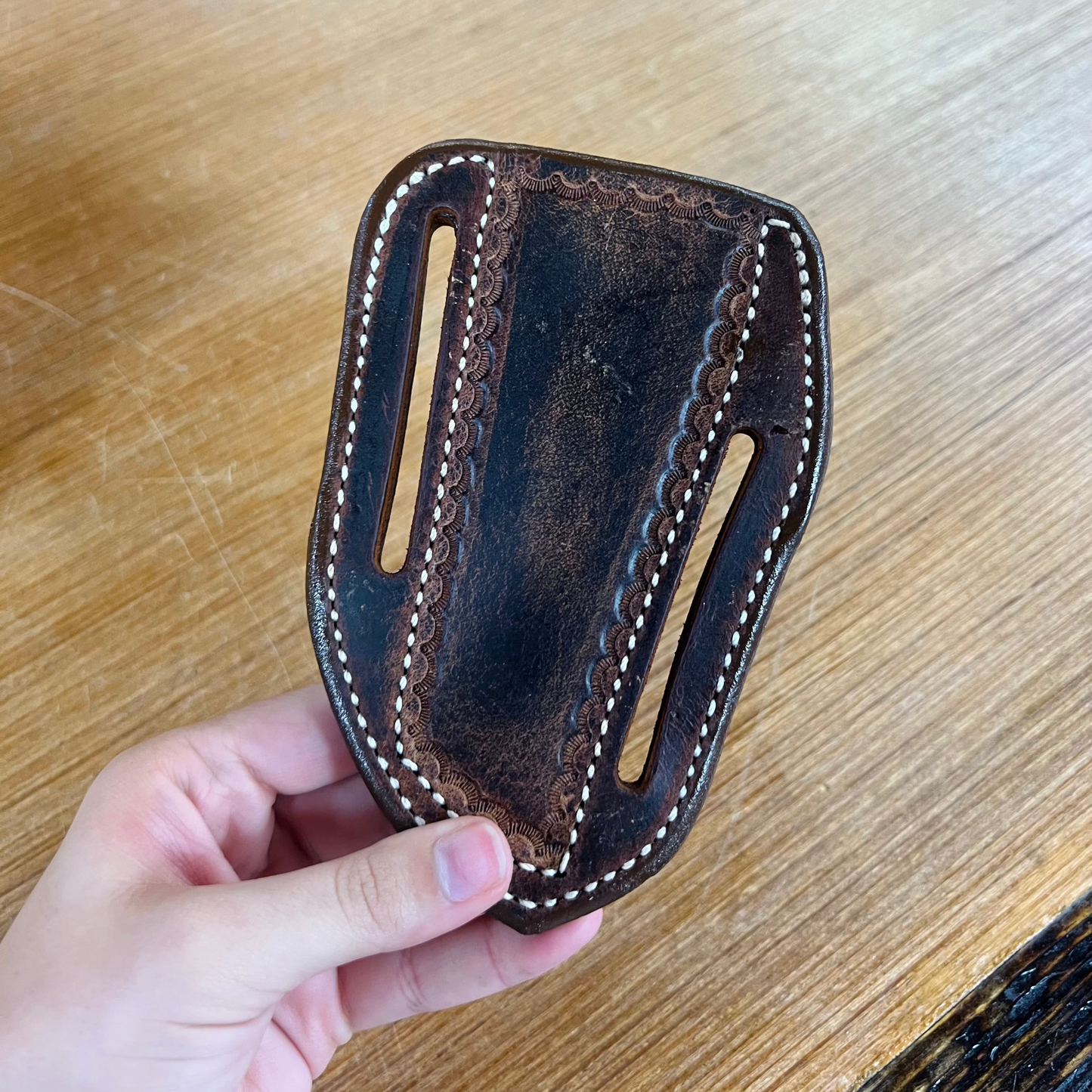 Genuine Leather Pancake Sheath for Fixed Blade Knife - Local Amish Made #5