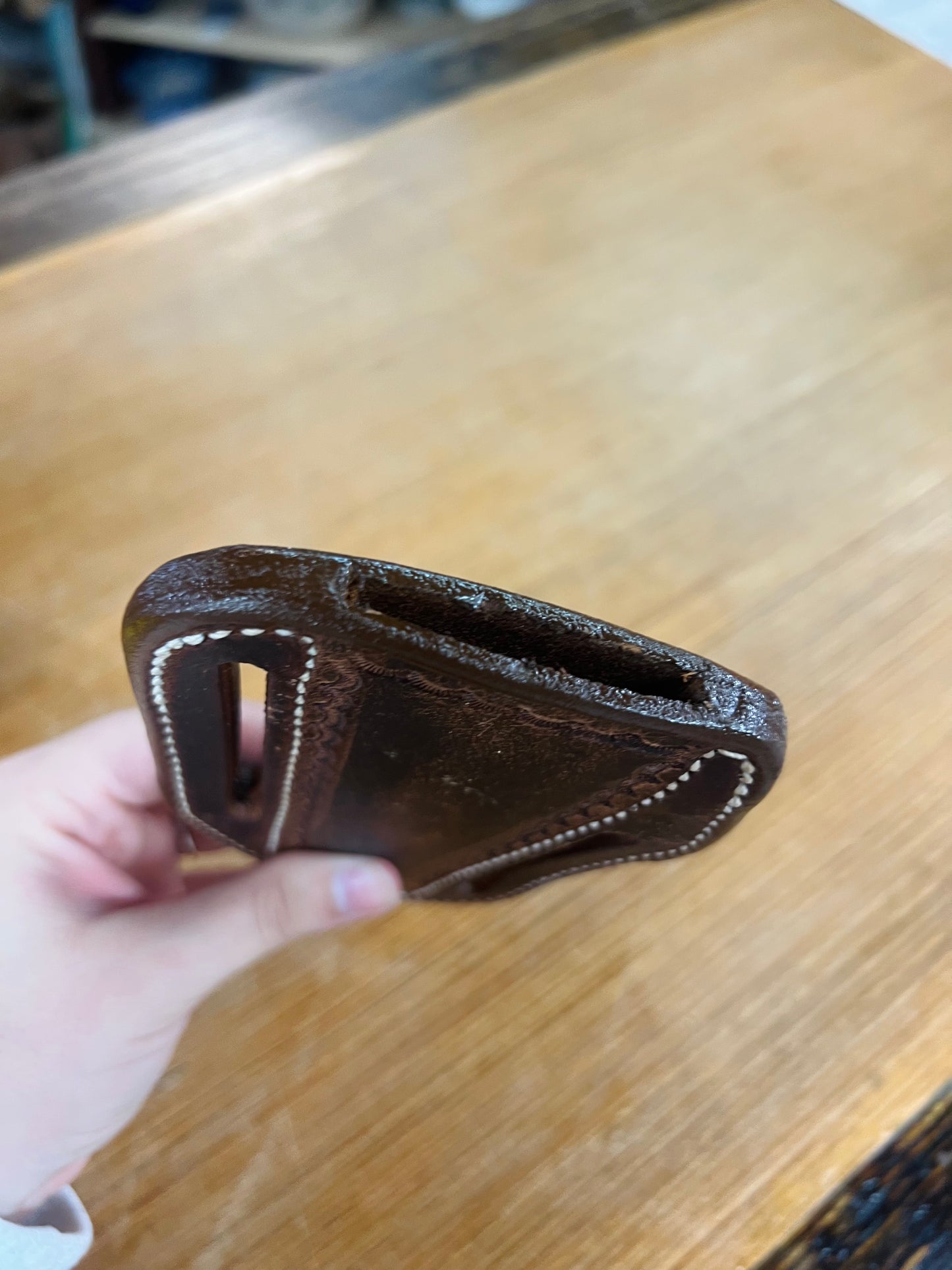 Genuine Leather Pancake Sheath for Fixed Blade Knife - Local Amish Made #5