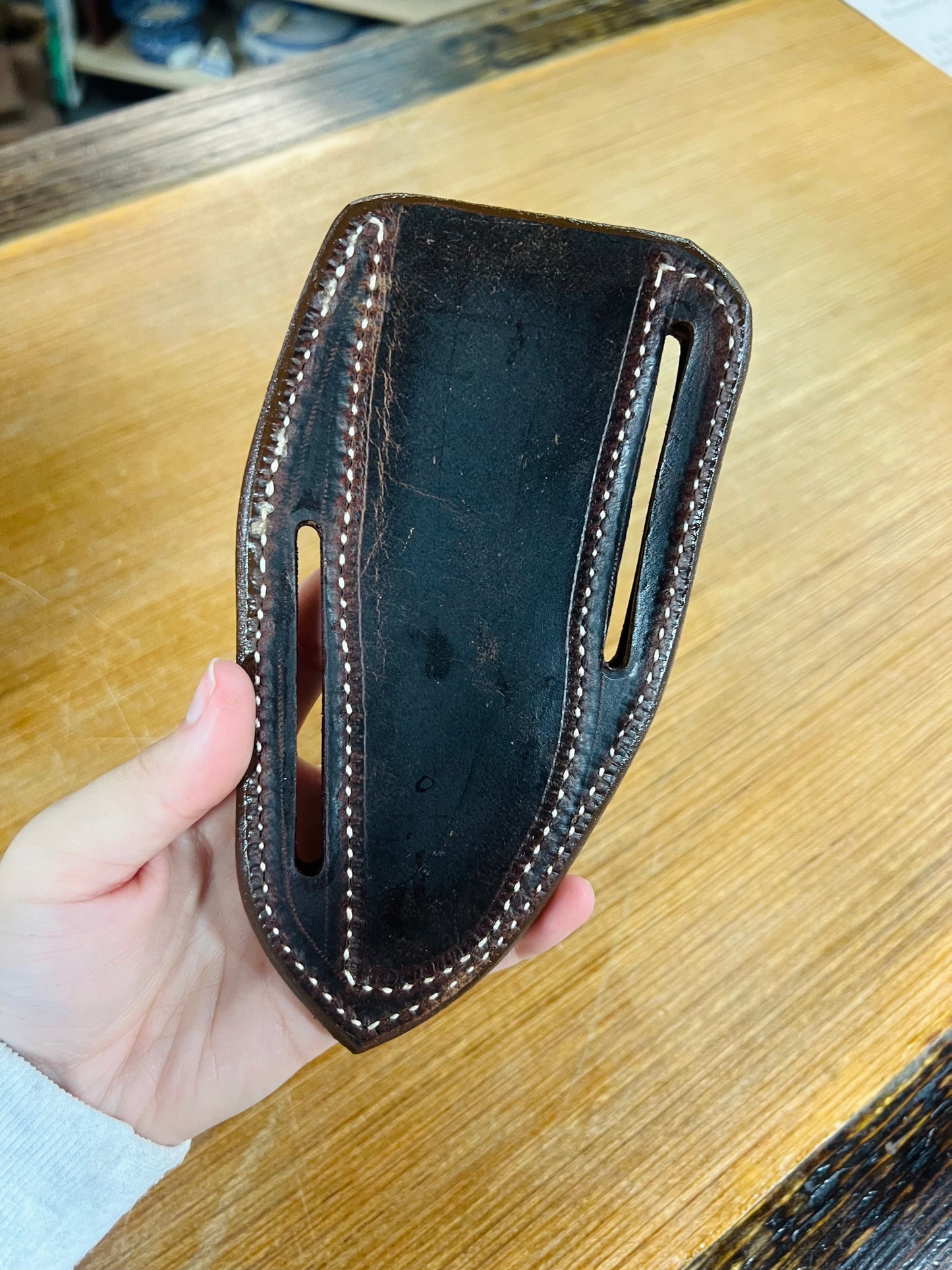Genuine Leather Pancake Sheath for Fixed Blade Knife - Local Amish Made #6