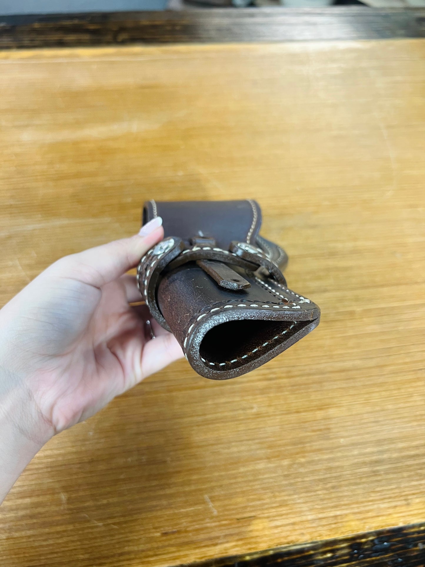 Genuine Leather Holster for Small to Medium Size Revolvers - Local Amish Made