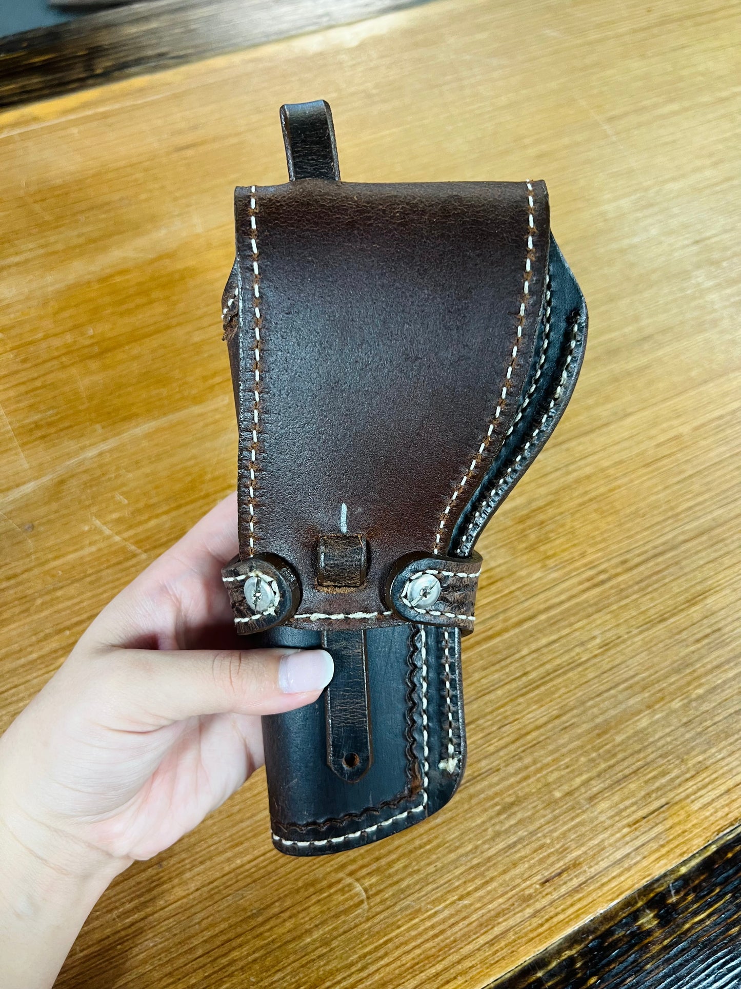 Genuine Leather Holster for Small to Medium Size Revolvers - Local Amish Made