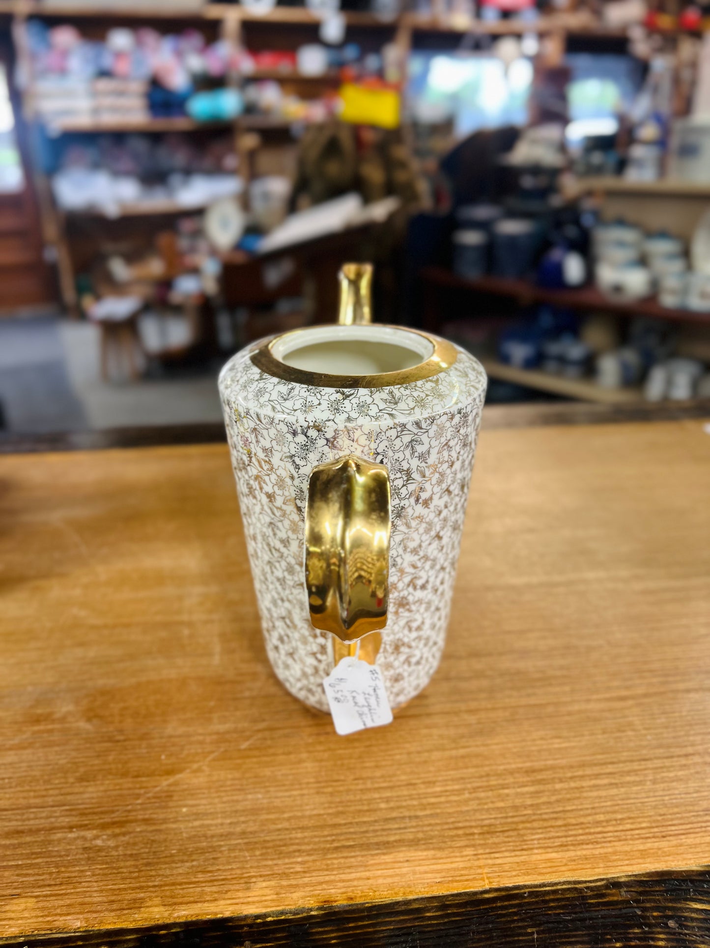 Homer Laughlin Karol China 22 K Gold Pitcher