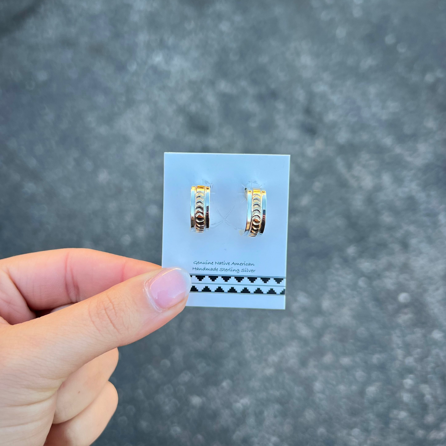 Sterling Silver & 14KT Gold Filled Hoop Earrings