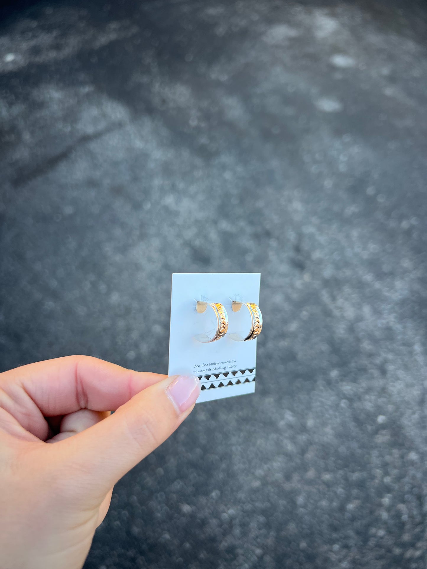 Sterling Silver & 14KT Gold Filled Hoop Earrings