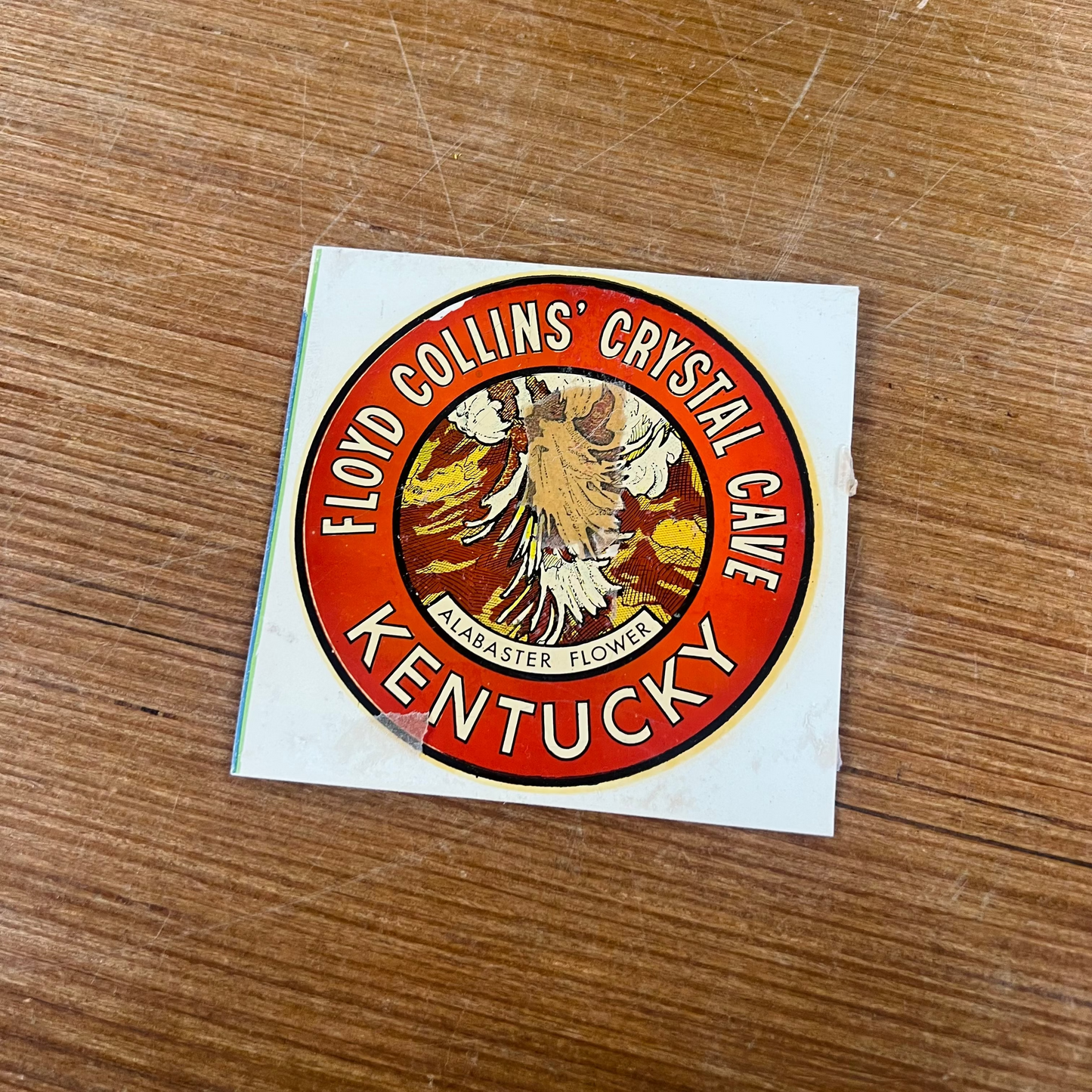 Old Sticker - Floyd Collins Crystal Cave - RARE