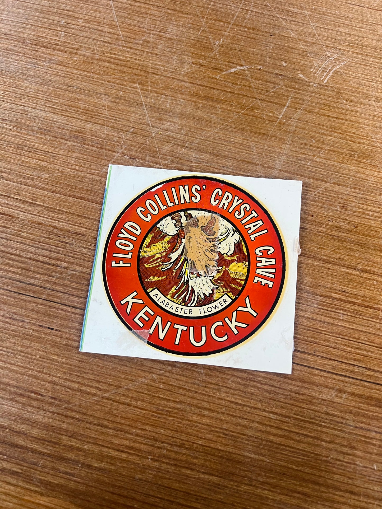 Old Sticker - Floyd Collins Crystal Cave - RARE