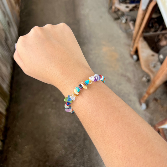 Navajo Multi Gemstone Bracelet