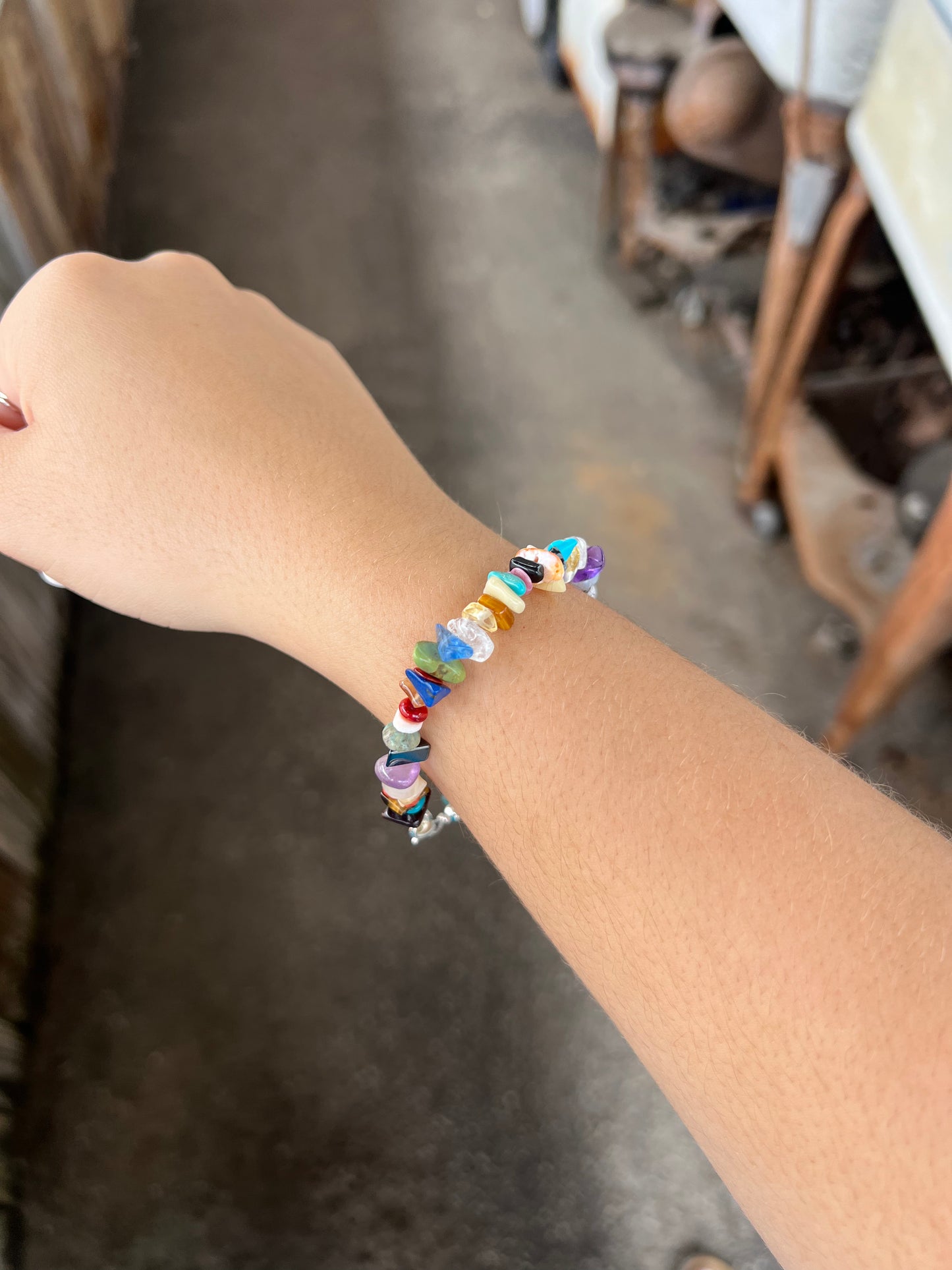 Navajo Multi Gemstone Bracelet