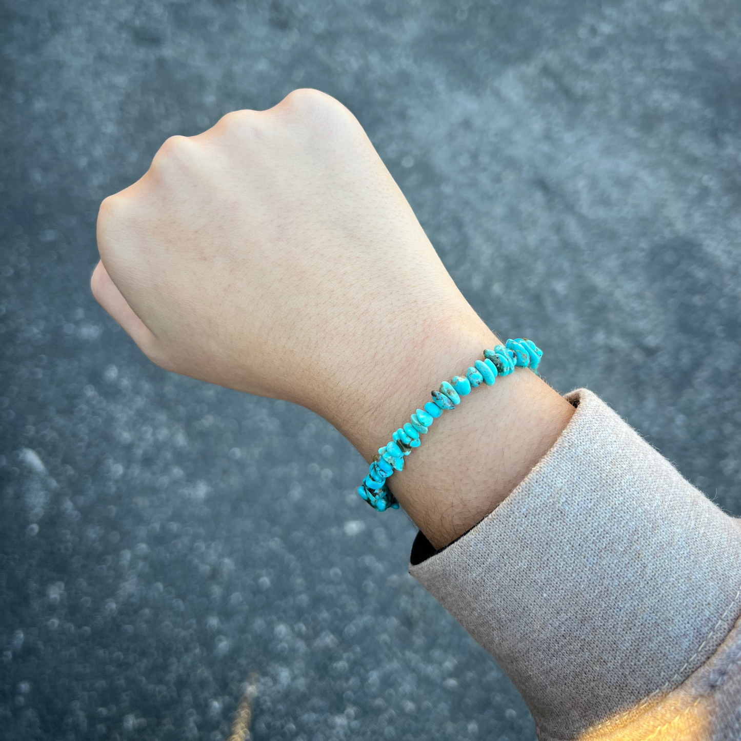 Genuine Turquoise Nugget Navajo Pearl Wrap Bracelet