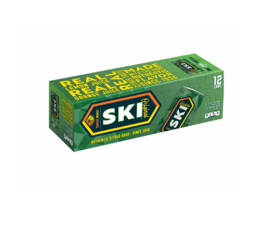 SKI Citrus Soda Cans (12 Ounce) - 12 Pack