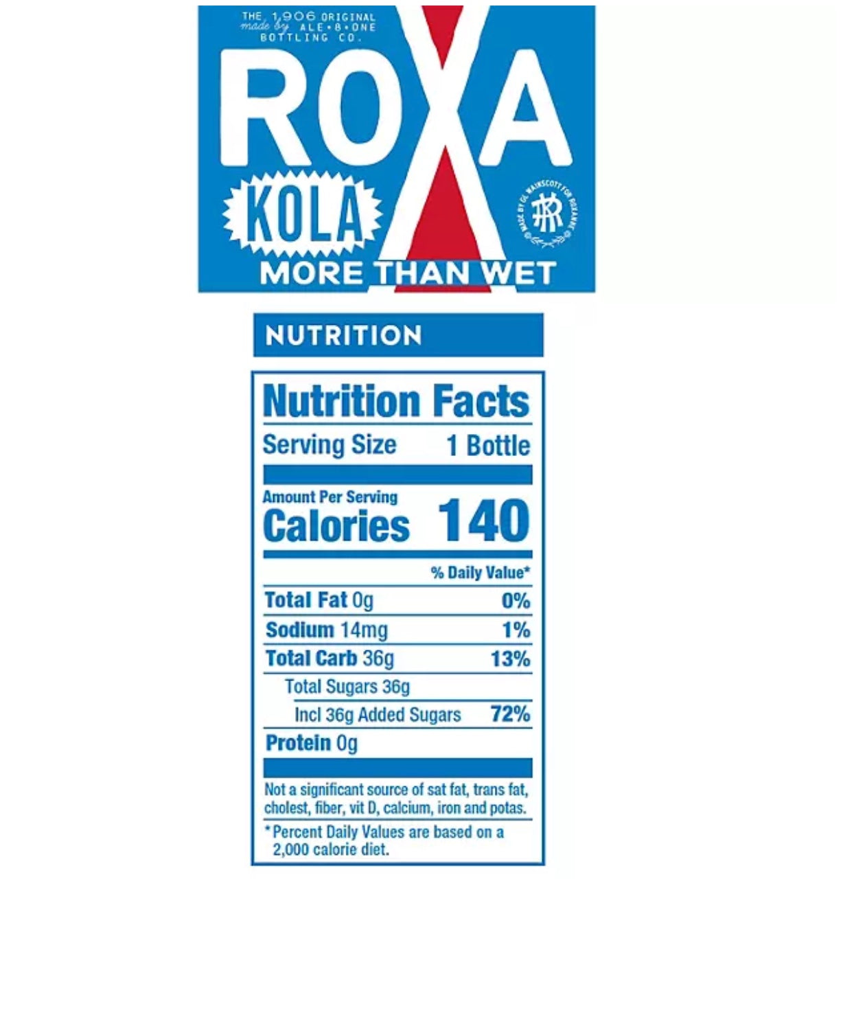 Roxa Kola Soft Drink