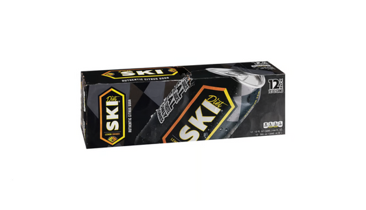 DIET SKI Citrus Soda Cans (12 Ounce) - 12 Pack