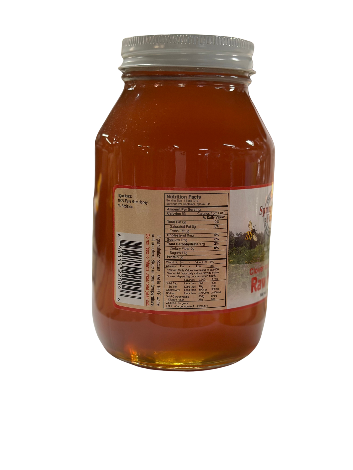 Spring Valley Farms Raw Honey 44oz