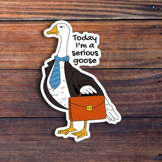 Serious Goose Sticker