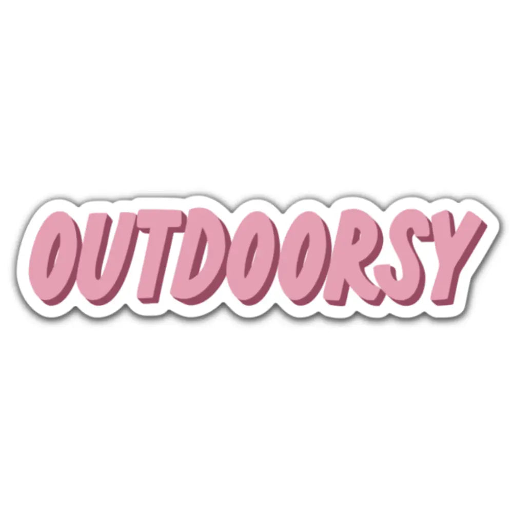 Pink Outdoorsy Sticker