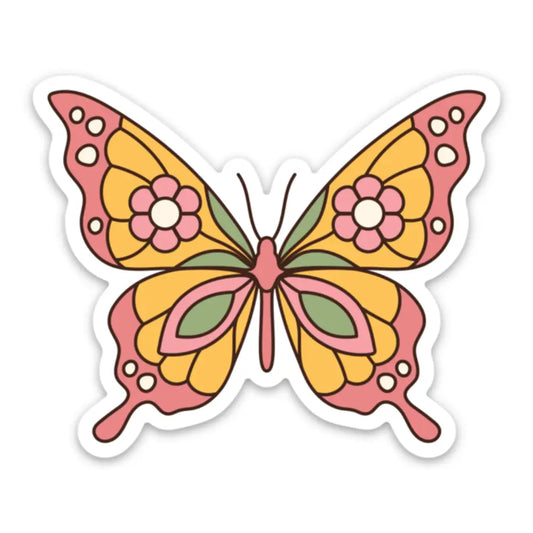 Groovy Butterfly Sticker