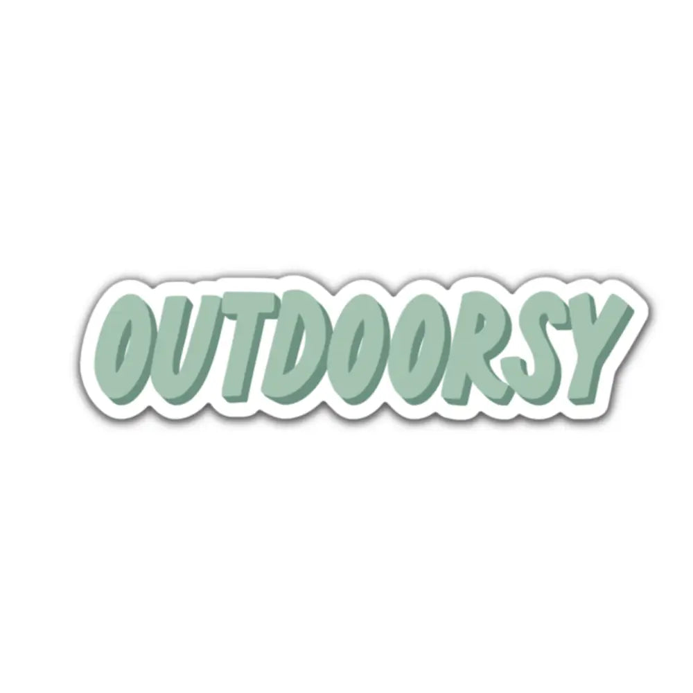 Green Outdoorsy Sticker