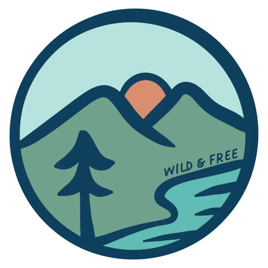 Wild and Free Sticker