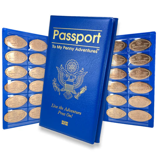 Penny Collector book classic Penny Passport Tri-Fold style by Pennybandz