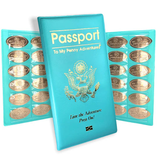 Penny Collector book classic Penny Passport Tri-Fold style by Pennybandz